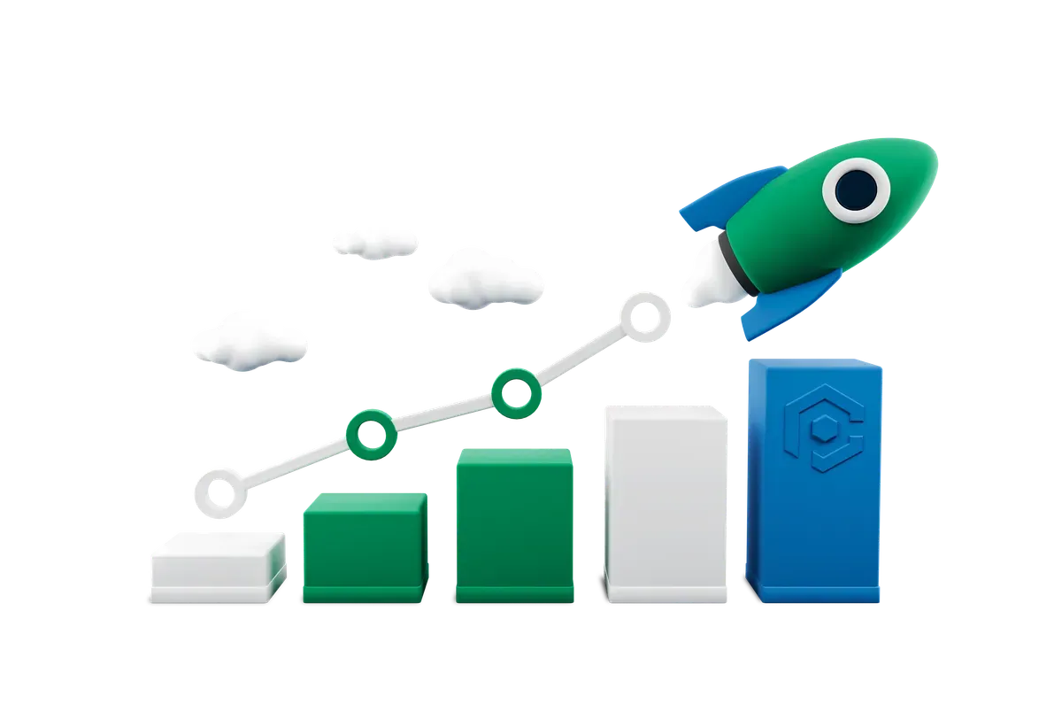 3D illustration of what Microsoft Secure Score measures